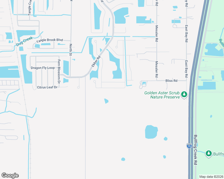 map of restaurants, bars, coffee shops, grocery stores, and more near 12138 Ledbury Commons Drive in Gibsonton