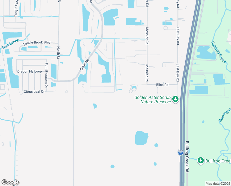 map of restaurants, bars, coffee shops, grocery stores, and more near 12112 Ledbury Commons Drive in Gibsonton