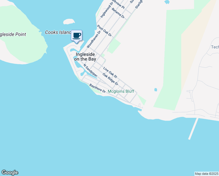 map of restaurants, bars, coffee shops, grocery stores, and more near 809 Bayshore Drive in Ingleside