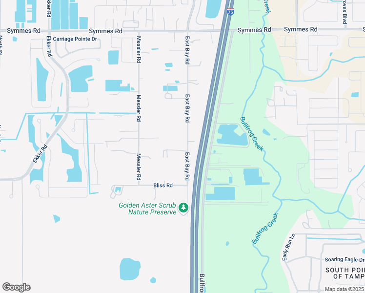 map of restaurants, bars, coffee shops, grocery stores, and more near 11901 East Bay Road in Gibsonton