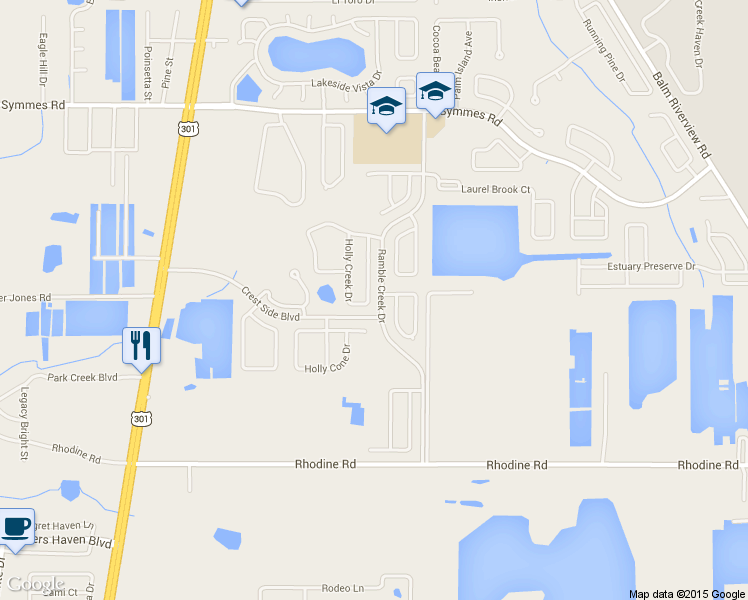 map of restaurants, bars, coffee shops, grocery stores, and more near 11724 Holly Creek Drive in Riverview