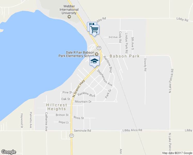 map of restaurants, bars, coffee shops, grocery stores, and more near 540 Carson Avenue in Babson Park