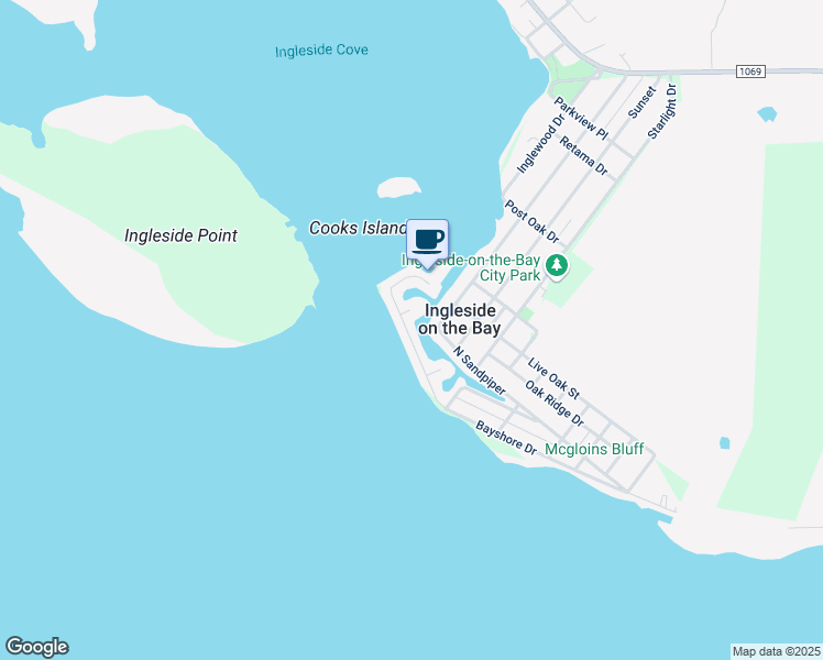 map of restaurants, bars, coffee shops, grocery stores, and more near 211 Bayshore Drive in Ingleside
