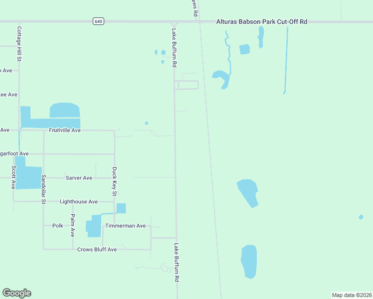 map of restaurants, bars, coffee shops, grocery stores, and more near 4648 Lake Buffum Road East in Lake Wales