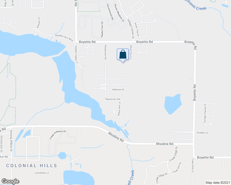map of restaurants, bars, coffee shops, grocery stores, and more near 13809 Hillcrest Drive in Riverview