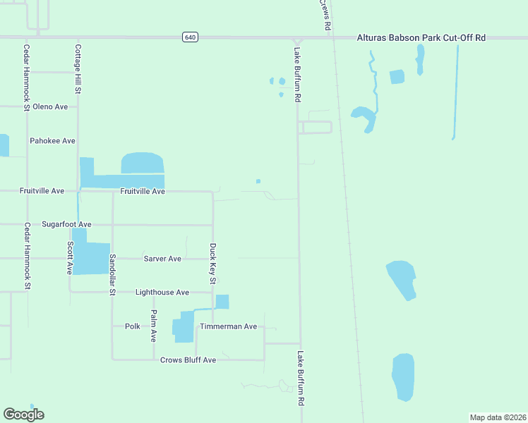map of restaurants, bars, coffee shops, grocery stores, and more near 4648 Lake Buffum Road in Lake Wales