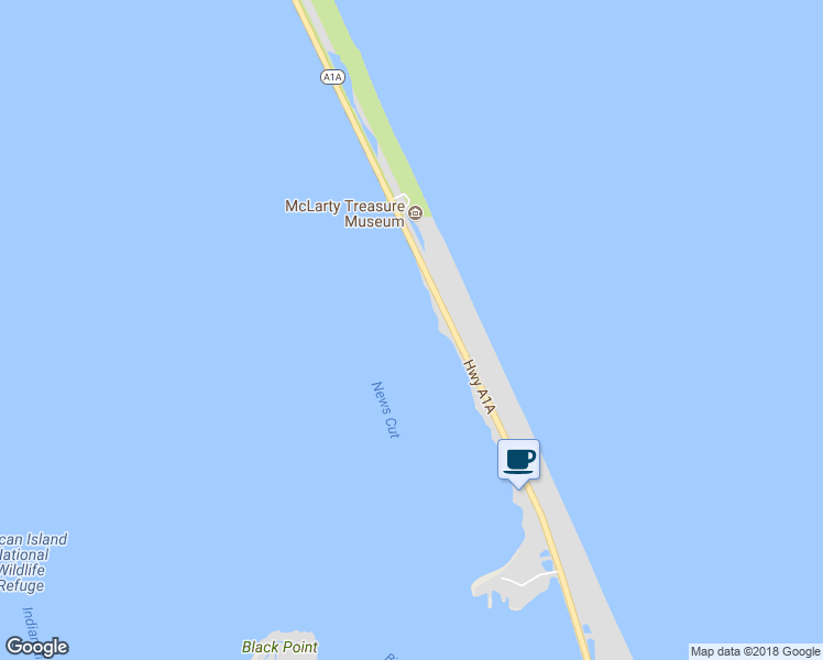 map of restaurants, bars, coffee shops, grocery stores, and more near 1 South Highway A1a in Vero Beach