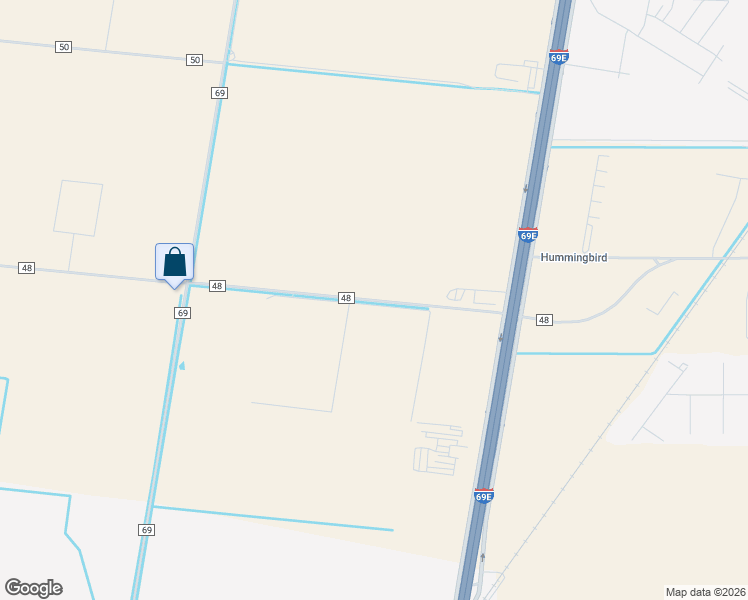 map of restaurants, bars, coffee shops, grocery stores, and more near County Road 48 in Robstown