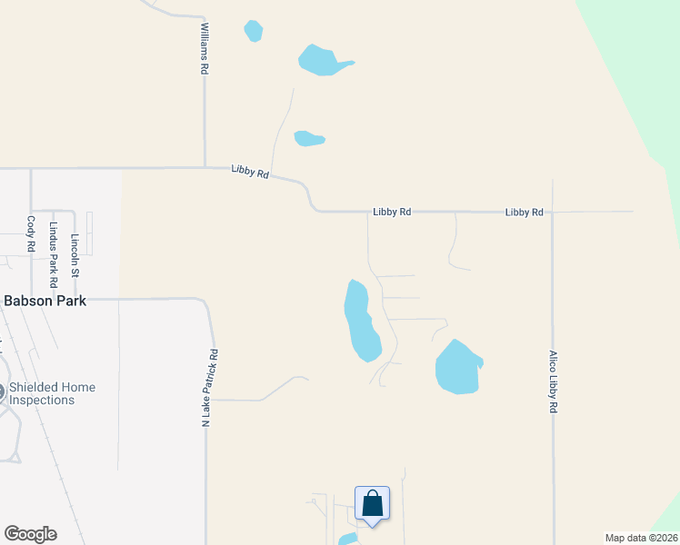 map of restaurants, bars, coffee shops, grocery stores, and more near 1350 Libby Road in Babson Park