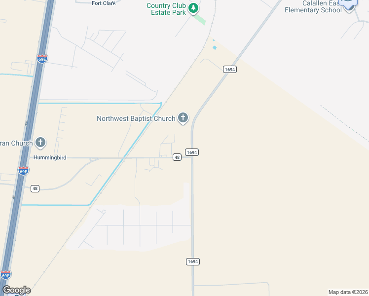map of restaurants, bars, coffee shops, grocery stores, and more near 3160 County Road 48 in Robstown