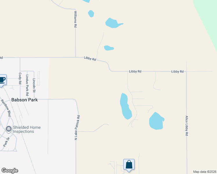 map of restaurants, bars, coffee shops, grocery stores, and more near 1350 Libby Road in Babson Park