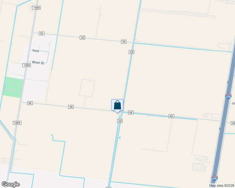 map of restaurants, bars, coffee shops, grocery stores, and more near 16 County Road 69 in Robstown