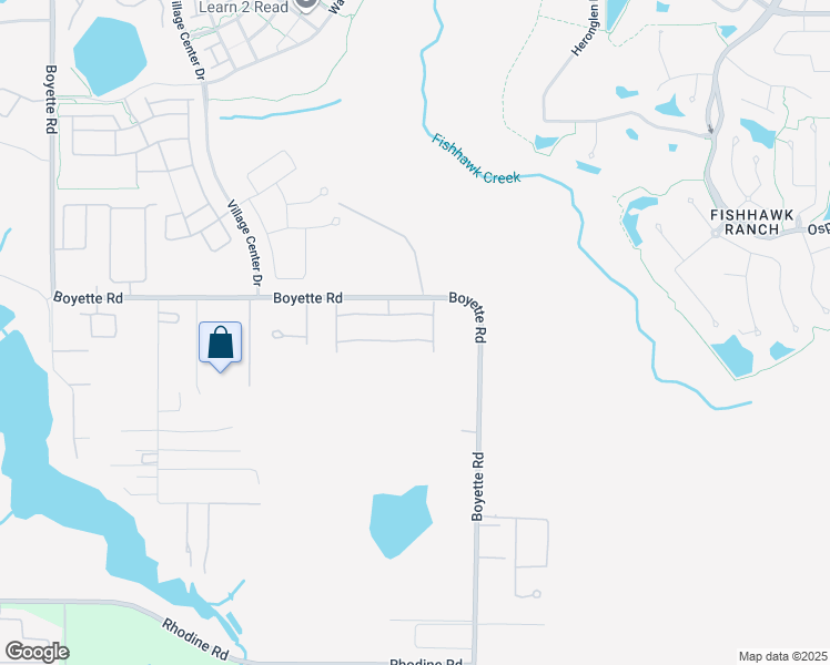 map of restaurants, bars, coffee shops, grocery stores, and more near 15911 Boyette Road in Riverview