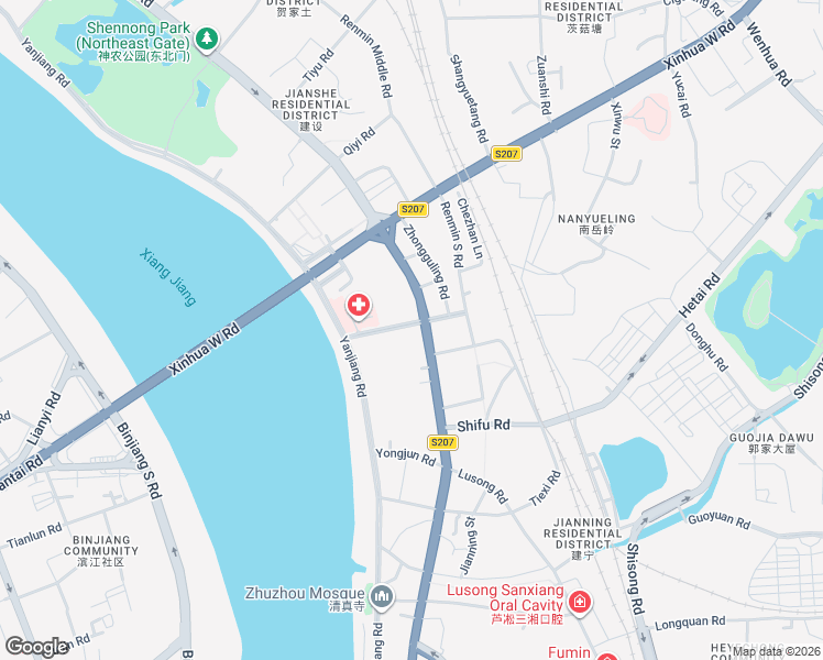 map of restaurants, bars, coffee shops, grocery stores, and more near in Zhuzhou