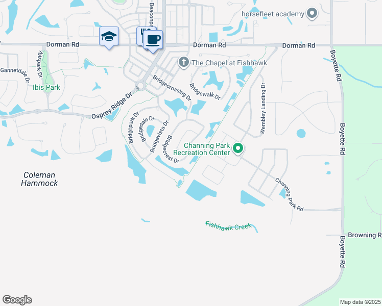 map of restaurants, bars, coffee shops, grocery stores, and more near 6415 Bridgecrest Drive in Lithia