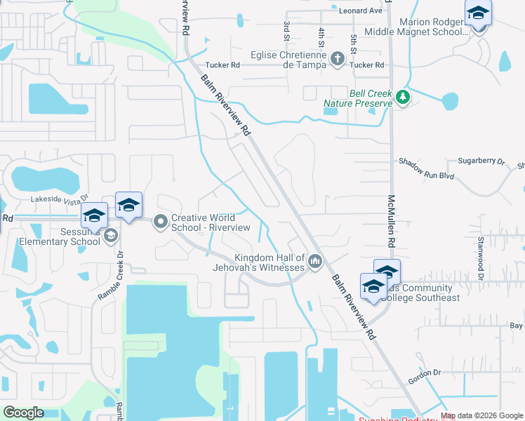 map of restaurants, bars, coffee shops, grocery stores, and more near 11163 Running Pine Drive in Riverview