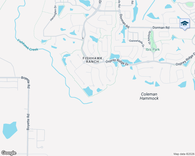 map of restaurants, bars, coffee shops, grocery stores, and more near 15231 Kestrelrise Drive in Lithia
