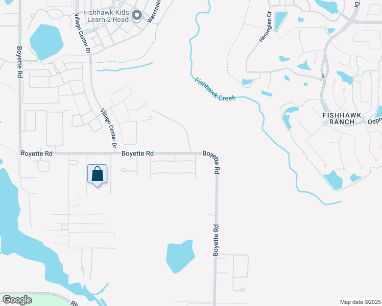 map of restaurants, bars, coffee shops, grocery stores, and more near 15690 Boyette Road in Riverview