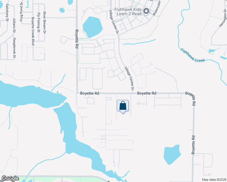 map of restaurants, bars, coffee shops, grocery stores, and more near 15454 Boyette Road in Riverview
