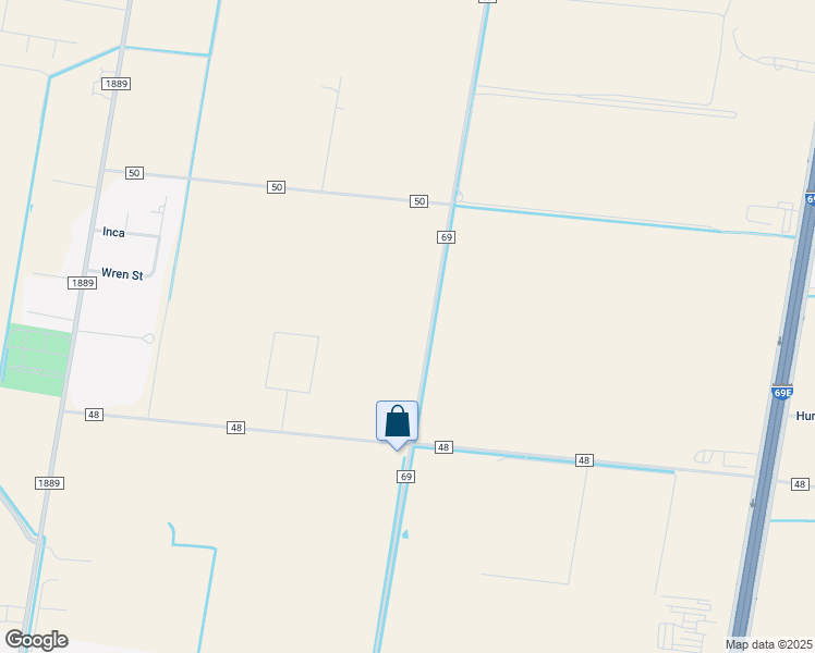 map of restaurants, bars, coffee shops, grocery stores, and more near 4637 County Road 69 in Robstown