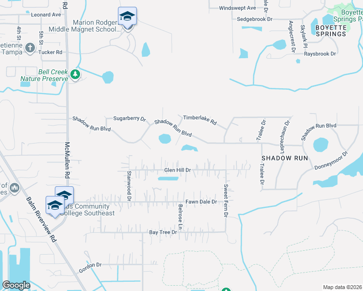 map of restaurants, bars, coffee shops, grocery stores, and more near 11306 Hoot Owl Court in Riverview