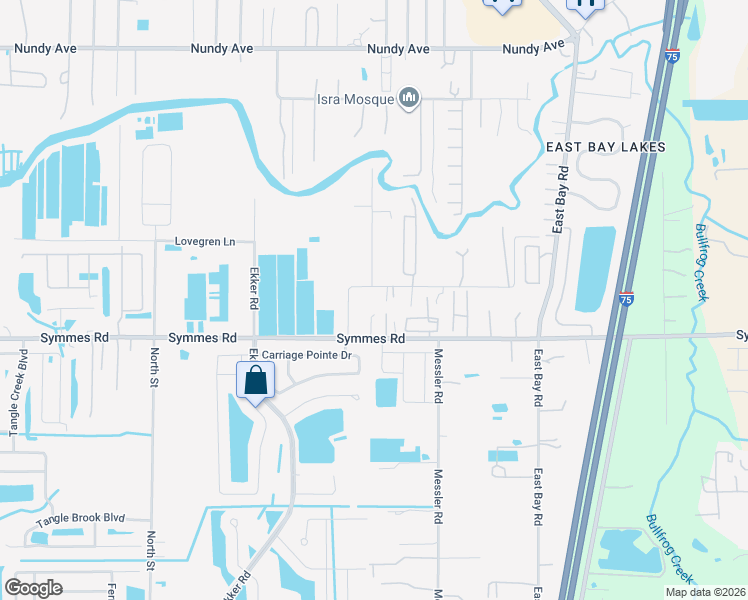map of restaurants, bars, coffee shops, grocery stores, and more near 11326 Spivey Road in Gibsonton