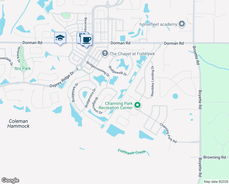 map of restaurants, bars, coffee shops, grocery stores, and more near 6515 Bridgecrest Drive in Lithia