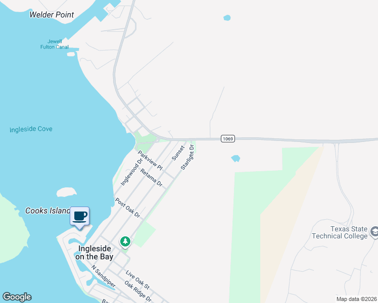 map of restaurants, bars, coffee shops, grocery stores, and more near 130 Sunset in Ingleside