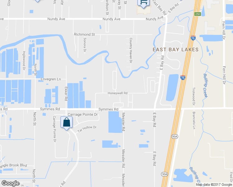 map of restaurants, bars, coffee shops, grocery stores, and more near 8609 Honeywell Road in Gibsonton