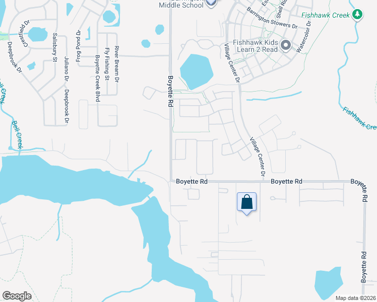 map of restaurants, bars, coffee shops, grocery stores, and more near 15150 Boyette Road in Riverview