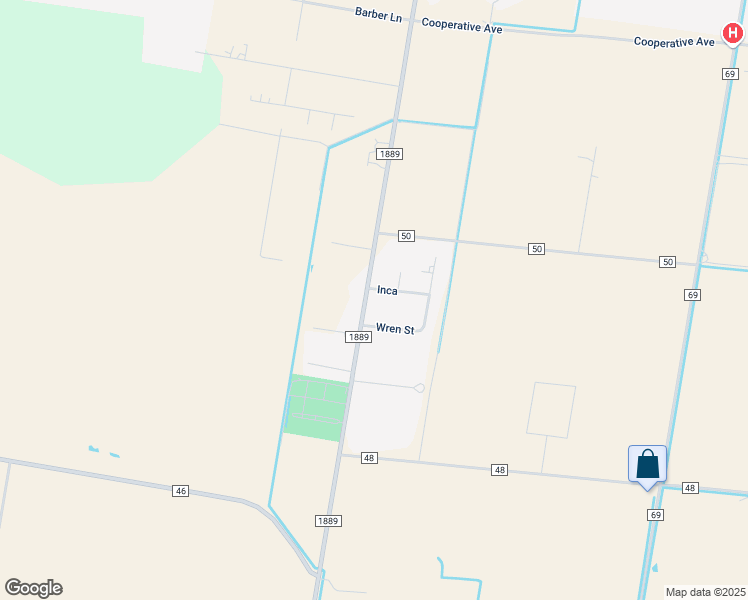 map of restaurants, bars, coffee shops, grocery stores, and more near 3683 Inca in Robstown