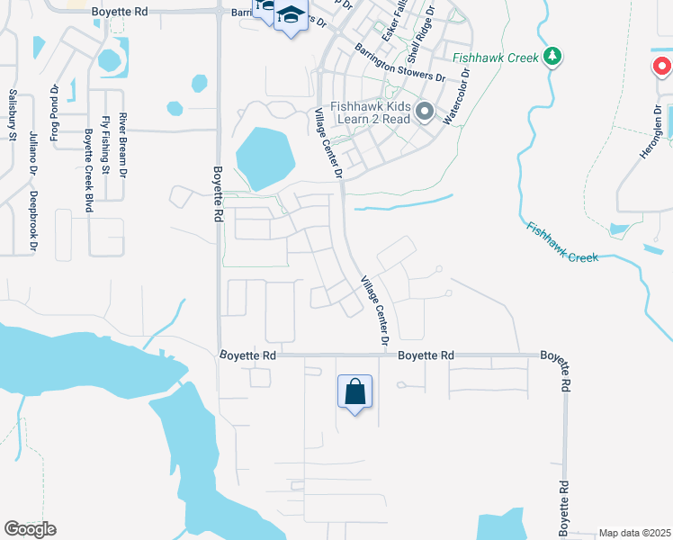 map of restaurants, bars, coffee shops, grocery stores, and more near 6113 Plover Meadow St in Riverview