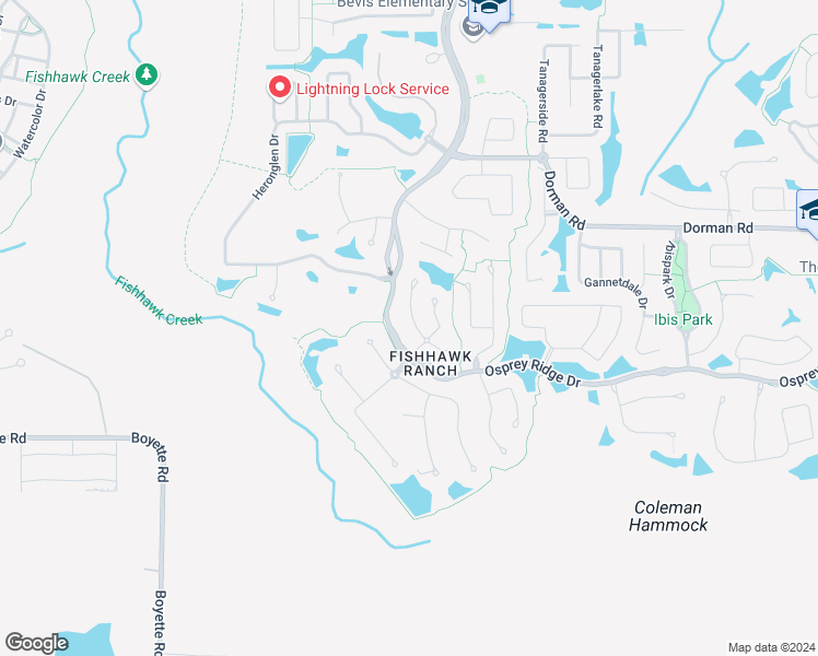 map of restaurants, bars, coffee shops, grocery stores, and more near 15125 Shearcrest Drive in Lithia