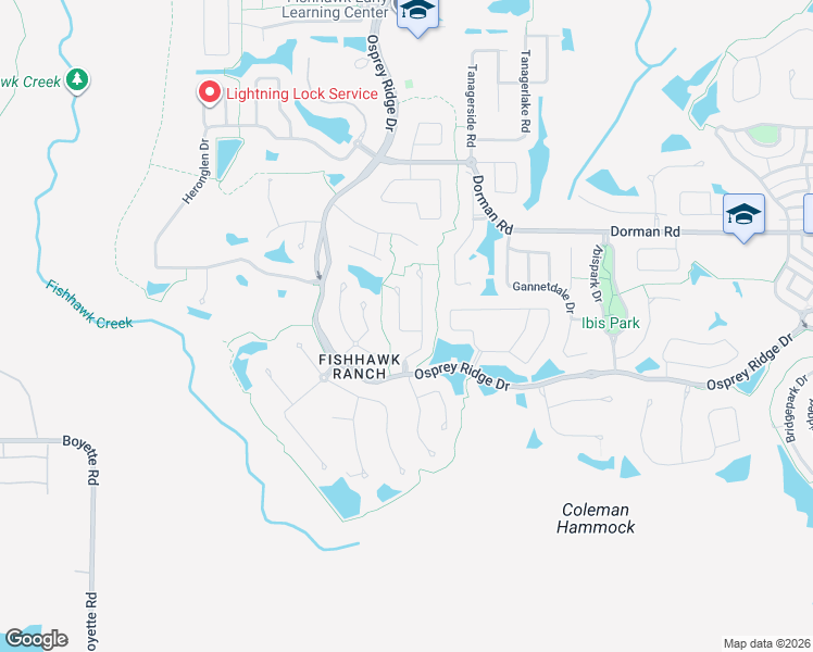map of restaurants, bars, coffee shops, grocery stores, and more near 6019 Palomaglade Drive in Lithia