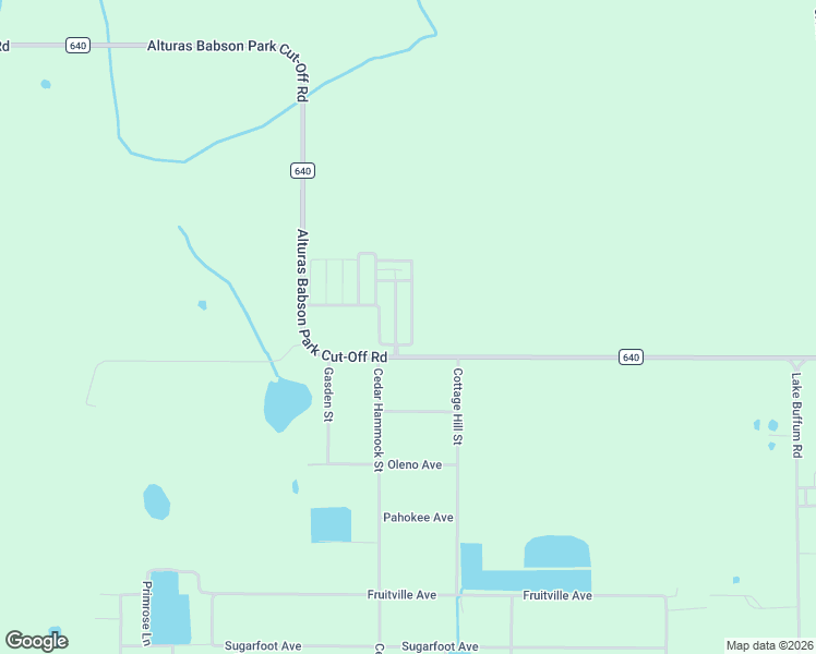 map of restaurants, bars, coffee shops, grocery stores, and more near 5130 ABC Road in Lake Wales