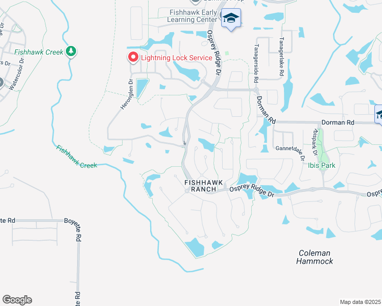 map of restaurants, bars, coffee shops, grocery stores, and more near 15116 Shearcrest Drive in Lithia
