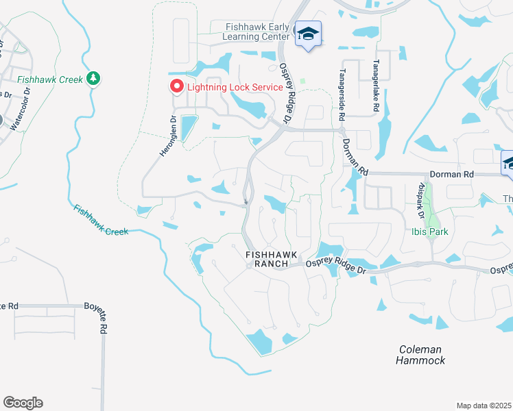map of restaurants, bars, coffee shops, grocery stores, and more near 15101 Shearcrest Drive in Lithia