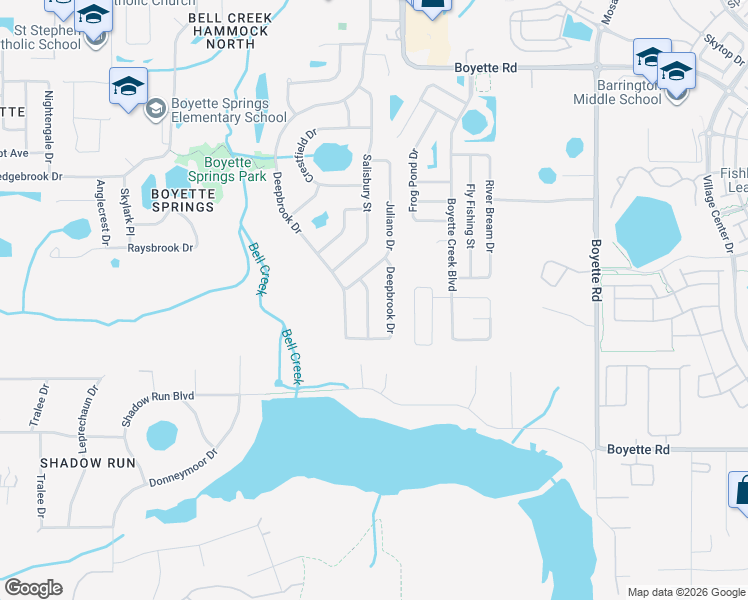 map of restaurants, bars, coffee shops, grocery stores, and more near 10808 Windbury Way in Riverview