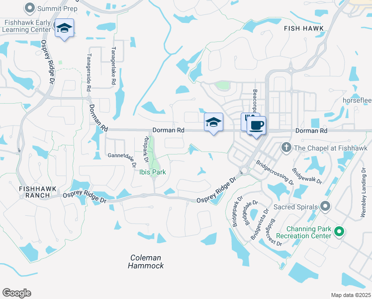 map of restaurants, bars, coffee shops, grocery stores, and more near 6112 Skylarkcrest Drive in Lithia