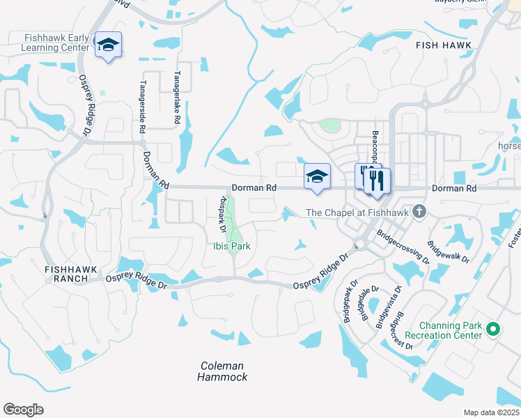 map of restaurants, bars, coffee shops, grocery stores, and more near 6133 Skylarkcrest Drive in Lithia