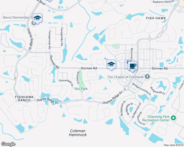 map of restaurants, bars, coffee shops, grocery stores, and more near 6133 Skylarkcrest Drive in Lithia