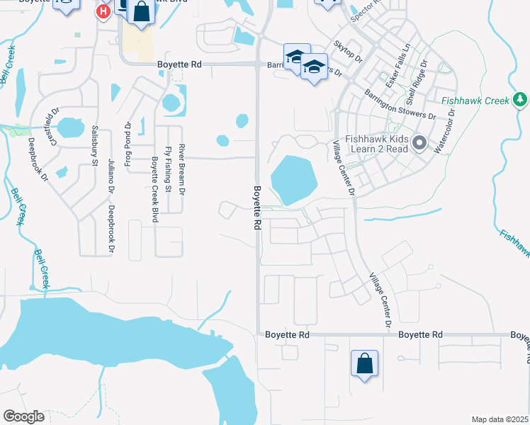 map of restaurants, bars, coffee shops, grocery stores, and more near 13902 Kingfisher Glen Drive in Lithia
