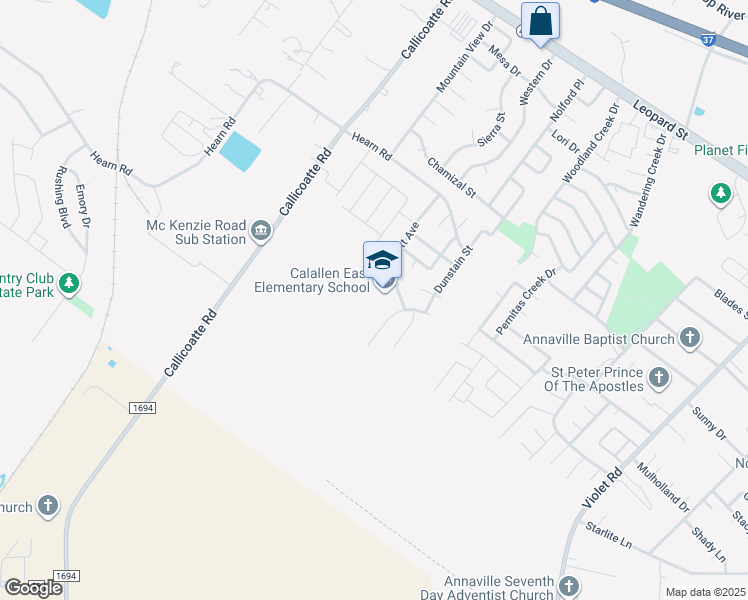 map of restaurants, bars, coffee shops, grocery stores, and more near 3709 Lott Avenue in Corpus Christi