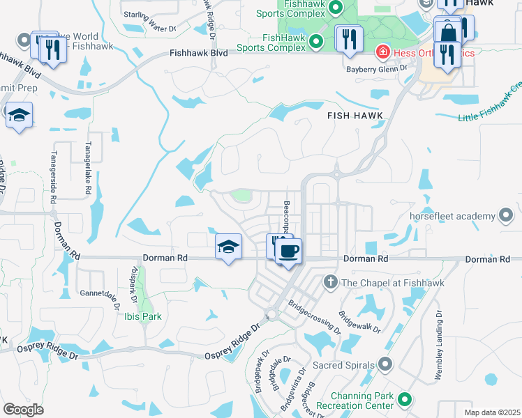 map of restaurants, bars, coffee shops, grocery stores, and more near 5907 Grand Loneoak Lane in Lithia