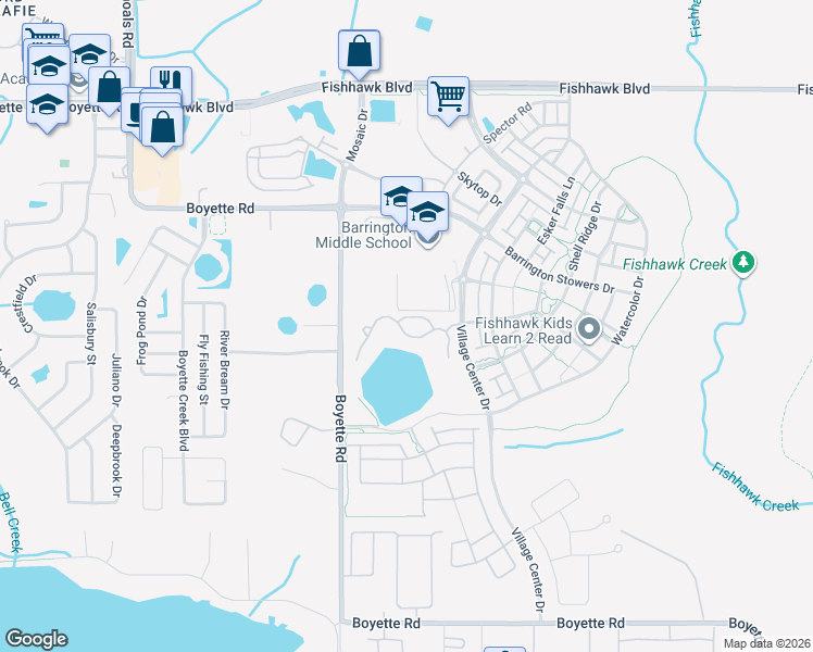 map of restaurants, bars, coffee shops, grocery stores, and more near 5901 Nature Ridge Lane in Lithia