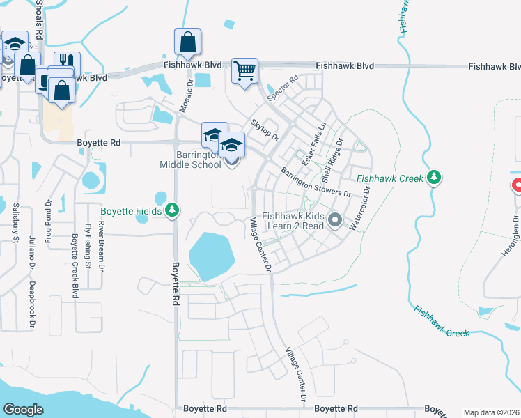 map of restaurants, bars, coffee shops, grocery stores, and more near 5949 Caldera Ridge Drive in Lithia