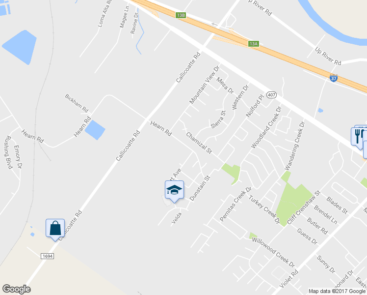 map of restaurants, bars, coffee shops, grocery stores, and more near 11917 Hearn Road in Corpus Christi