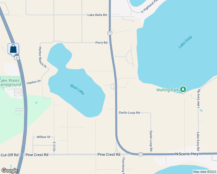 map of restaurants, bars, coffee shops, grocery stores, and more near 3724 Florida 17 in Lake Wales