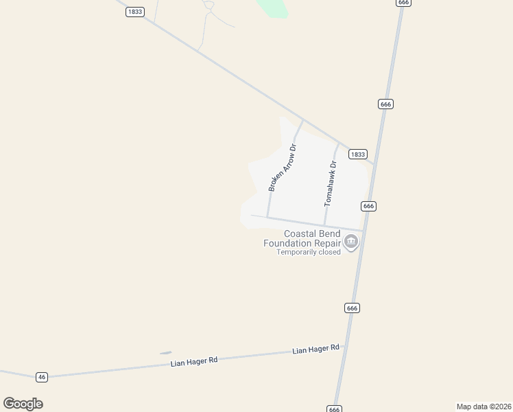 map of restaurants, bars, coffee shops, grocery stores, and more near 7105 Broken Arrow Drive in Robstown