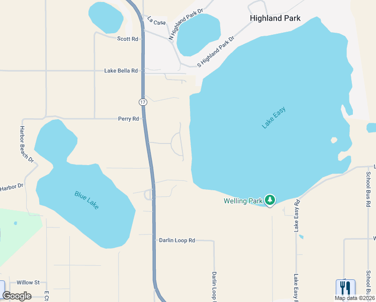map of restaurants, bars, coffee shops, grocery stores, and more near 3649 Ridge Lake Drive in Lake Wales